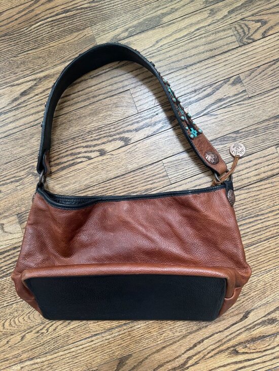 Double J Purse | eBay Double J Saddlery Embellished Leather Hobo Messenger Crossbody Tote Vintage